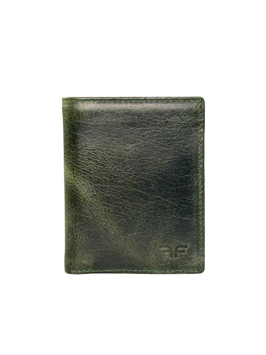 Forest Δερμάτινο Ανδρικό Πορτοφόλι Καρτών Πράσινο
