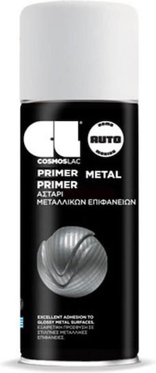Cosmos Lac Spray Primer Special High Temperature with Metallic Effect Gray Grey 400ml