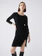 Pennyblack Mini Dress with Slit Black