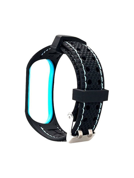 Beline Strap Synthetic Leather Black/Blue (Mi Smart Band 5/Mi Smart Band 6)