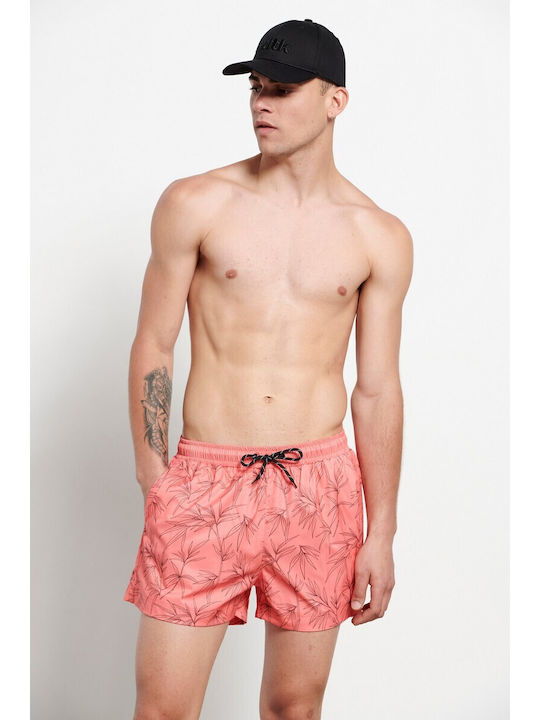 BodyTalk Men's Swimwear Printed Shorts Orange