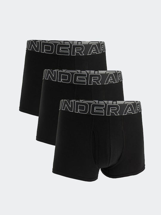 Under Armour Boxeri pentru bărbați Negre 3Pachet