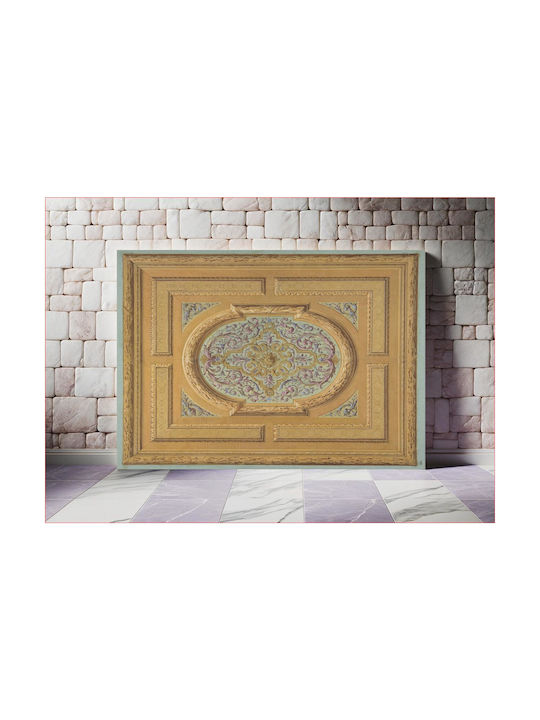 Design A Ceiling Decorated Bands Oak Πίνακας σε Καμβά 120x80cm