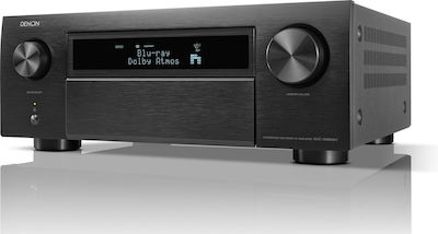 Denon Ραδιοενισχυτής Home Cinema 4K/8K 11.4 Καναλιών με HDR και Dolby Atmos Μαύρος