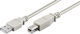 Microconnect USB 2.0 Cable USB-A male - USB-B male Γκρι 3m USBAB3