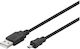 Microconnect USB 2.0 Cable USB-A male - mini USB-B male Μαύρο 1.8m USBAMB82