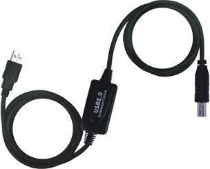 PremiumCord USB 2.0 Cable USB-A male - USB-B male Μαύρο 15m ku2rep15ab