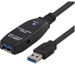 Microconnect USB 3.0 AAF15A USB 3.0 USB-A-Stecker zu USB-A-Buchse 15m