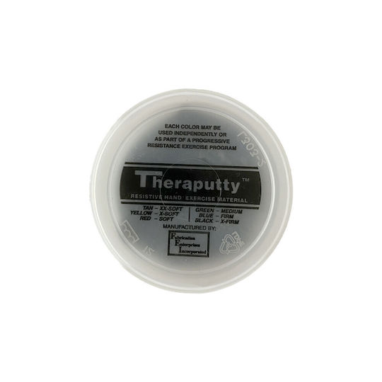 Theraputty Πηλός Εξάσκησης Δακτύλων - Χεριών Μαύρος 4 Αντιστάσεων