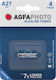 AgfaPhoto Power Alkaline Battery A27 12V 1pcs