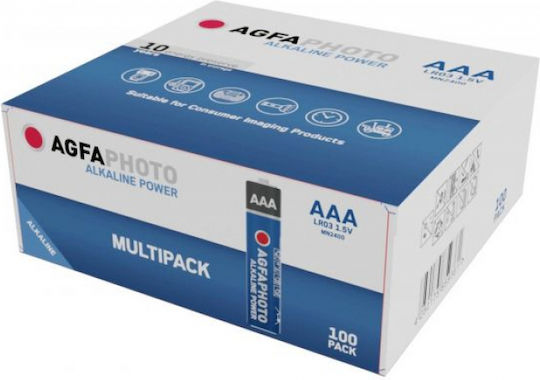 AgfaPhoto Power Алкални Батерии AAA 1.5V 100бр