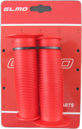 Elmo SZ-108C Kids Bicycle Handlebar Grips In Red Colour Made Of Plastic