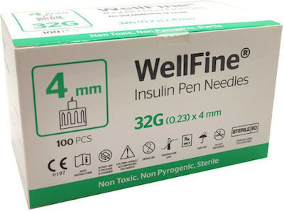 Bayer Wellfine Βελόνες Ινσουλίνης 32G 100τμχ