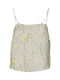 Vero Moda Women's Summer Crop Top with Straps Beige