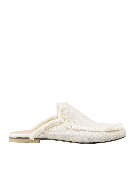 Flat Mules σε Μπεζ Χρώμα