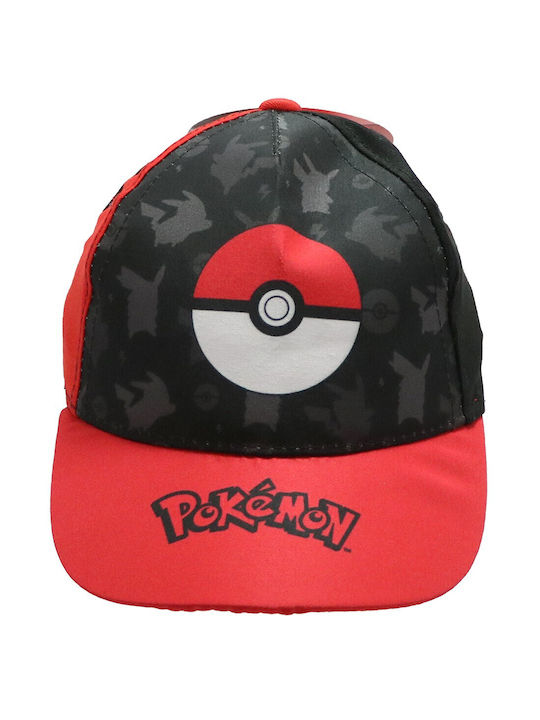 The Pokemon Company International Παιδικό Καπέλο Jockey Υφασμάτινο Κόκκινο