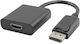 PremiumCord Μετατροπέας DisplayPort male σε HDMI female 1τμχ kportad13