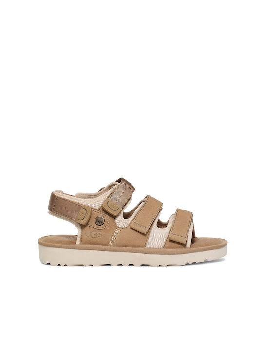 Ugg Australia Damen Flache Sandalen in Beige Farbe