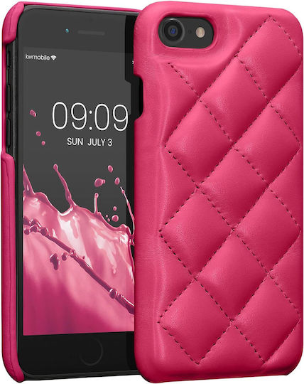 KWmobile Quilted Puffer Задна корица Изкуствена кожа / Кожа Розов (iPhone 8/7)