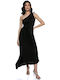 RichgirlBoudoir Midi Dress Satin Black