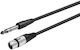 Vivolink Cable XLR female - 6.3mm male Μαύρο 10m PROAUDXLRFJACKS10