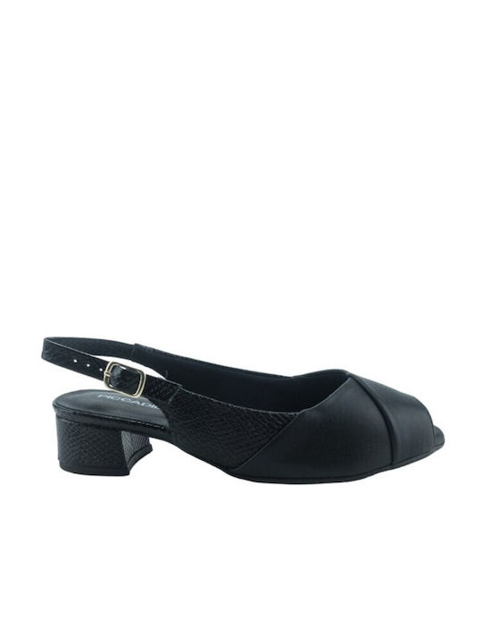 Piccadilly Peep Toe Pantofi cu toc Negre