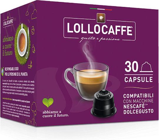 Lollo Caffe Капсули Еспресо Съвместими с машина Dolce Gusto 30капси