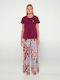 Vamp Sommer Damen Pyjama-Set Print