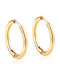 Art Earrings Hoops made of Steel Gold Plated