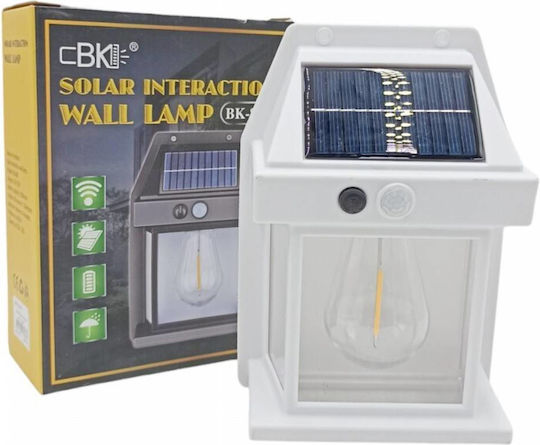 Montat pe perete Lampă Solară 600lm Alb Cald cu Senzor de Mișcare 18cmx13cmcm