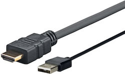 Vivolink PROHDMIUSB2 HDMI-Stecker - USB-A-Stecker 2m Schwarzes