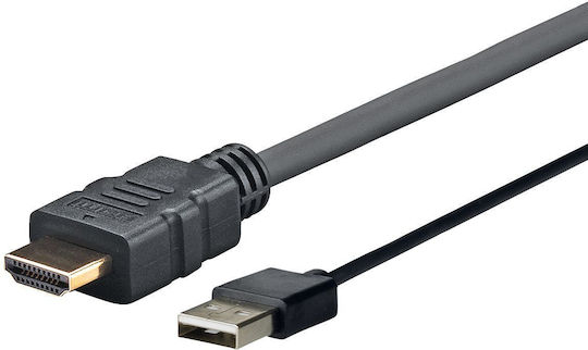 Vivolink Cable HDMI male - USB-A male 2m Μαύρο