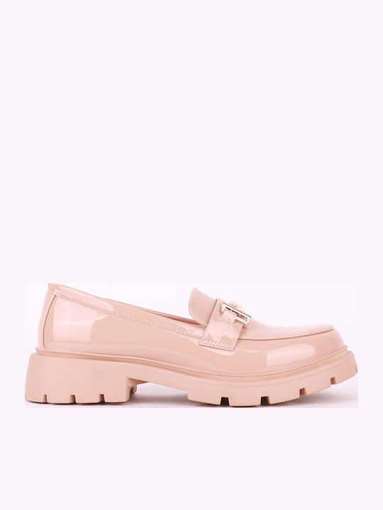 Damen Mokassins in Beige Farbe