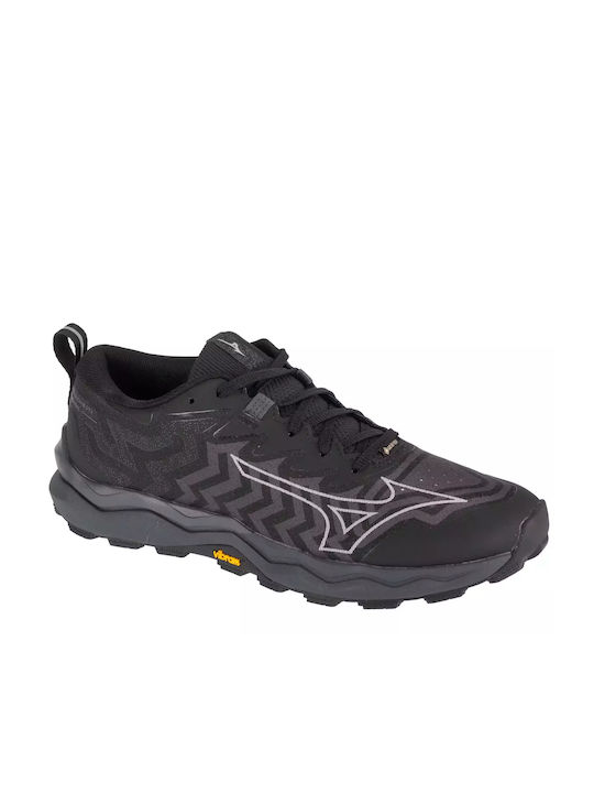 Mizuno Wave Daichi 8 Gtx Bărbați Pantofi sport Τrail Impermeabile cu Membrană Gore-Tex Negre