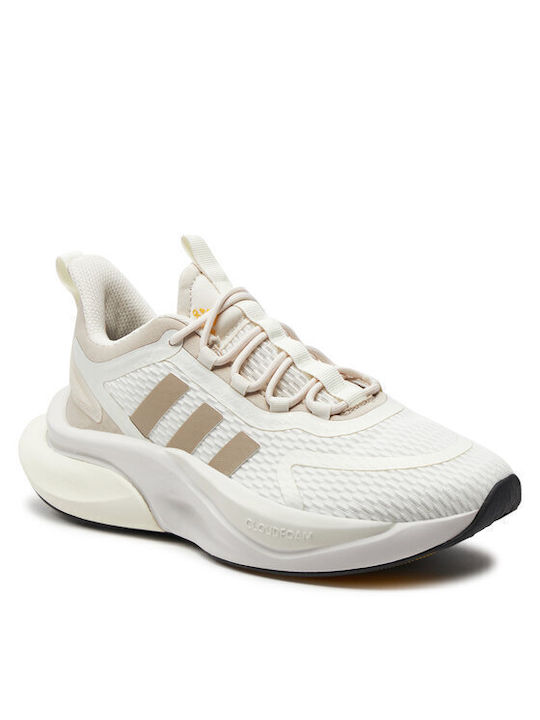 Adidas Alphabounce+ Γυναικεία Αθλητικά Παπούτσια Running Λευκό