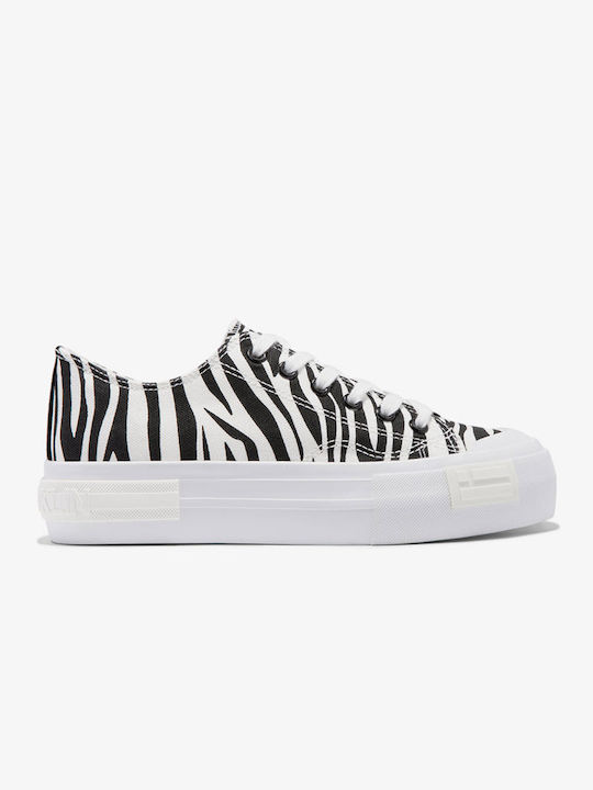D.Franklin Damen Sneakers Black and white
