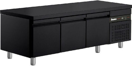 Inomak Frigider Inoxidabil de Banc 250lt cu 3 Uși și Unitate de Răcire L179xl70xH64.3cm