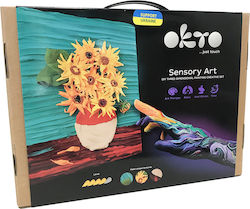 Okto Diy Set de pictură senzorială creativă de pictură 3d cu argilă Vincent Van Gogh Sunflowers (12-99 ani) 10008