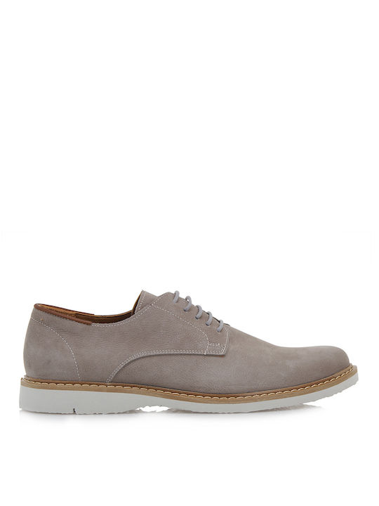 Lorenzo Russo Men's Leather Casual Shoes Gray