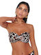 Bluepoint Bikini Bra with Detachable Straps Brown Animal Print