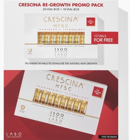 Crescina Crescina HFSC 1300 Haar-Ampullen Gegen Haarausfall Für Frauen 30x3.5ml