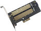 Κάρτα PCIe σε θύρα M.2 / SATA Dual