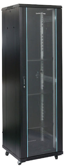 DateUp Floor Rack Cabinet 32U 60x80x161cm Black 04.022.0335