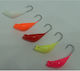 Heart Jigs, 15g, No 1/0, Various Colors (5pcs)