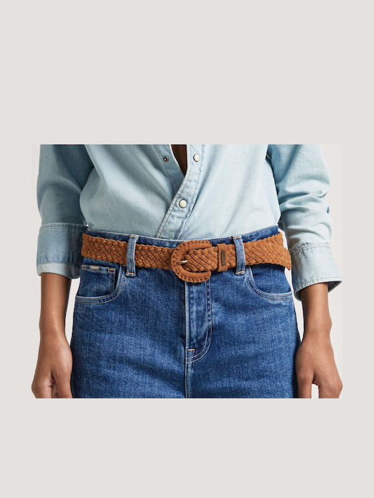 Leather Women's Belt Brown