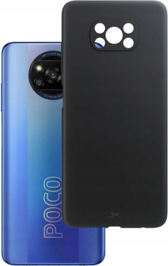 Задна корица Силикон 1.2мм Черен ( Poco X3 NFC / X3 Pro)