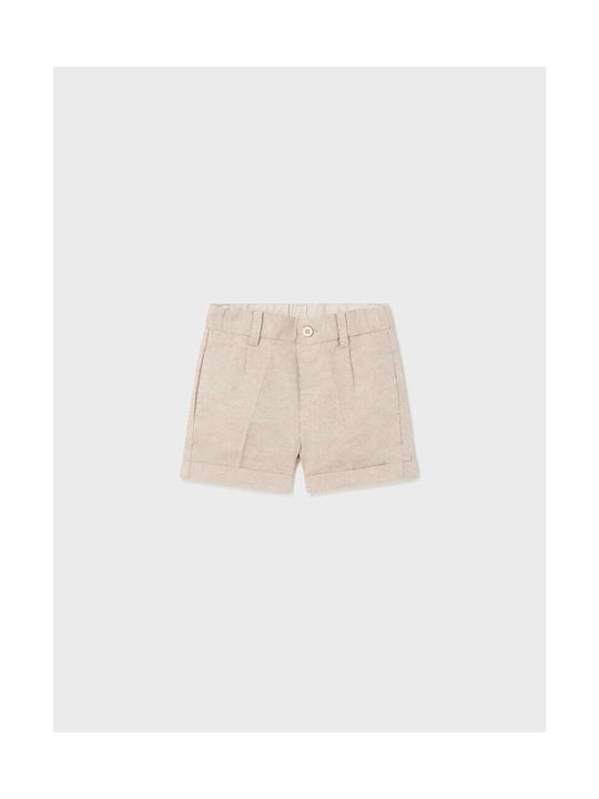 Mayoral Kids Shorts/Bermuda Fabric Λινη Brown