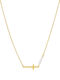 Marea Women's Cross from Gold Plated Silver with Chain