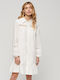 Superdry Mini Hemdkleid Kleid Chalk White