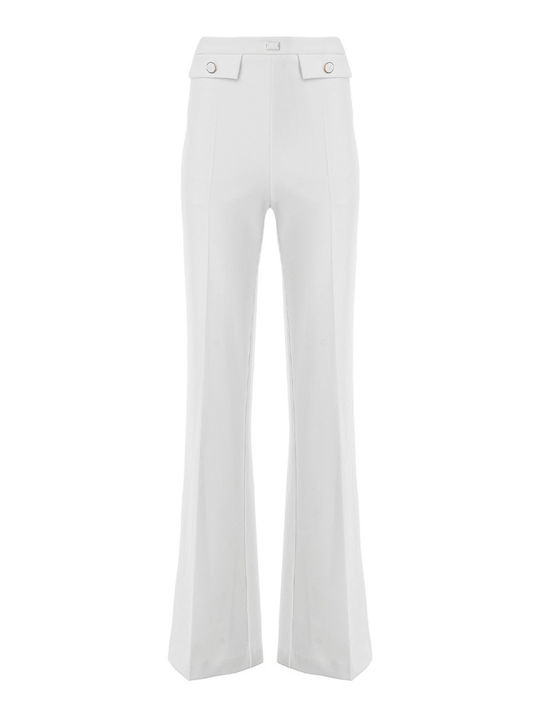 Elisabetta Franchi Women's Fabric Trousers WHITE